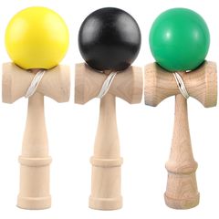 けん玉 3本セット 青 ピンク 緑 木製 初心者向け - メルカリ