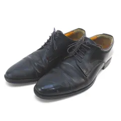 グリーンレーベルリラクシング ユナイテッドアローズ green label relaxing ビジネスシューズ ストレートチップ レースアップシューズ 7 ブラック 黒系 レザー 日本製のサムネイル