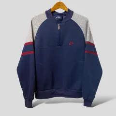（ L ） 80s Nike(ナイキ） ヴィンテージ ハーフジップアップ スウェットシャツ