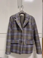 CHECK ウール ジャケット