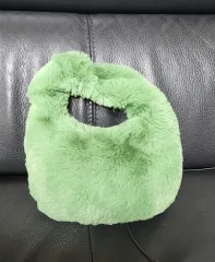 フェイクファー ミニハンドバッグ