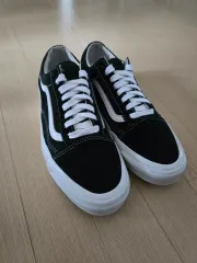 VANS ボルト OG オールドスクール LX 黒白 270