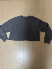 ZARA(ザラ) レディース クロップド ニット L チャコール