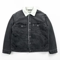 Levi's シェルパ トラッカージャケット 裏ボア デニムジャケット Gジャン M ビッグサイズ Silver Tab シルバータブ A3180-0005