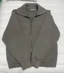 UNIQLO(ユニクロ) ボア スウェット クラックジャケット カーキ S