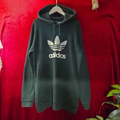 アディダス オリジナル トレフォイル ビックロゴ フード Tシャツ L size