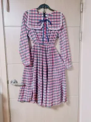 フリル チェック ONE PIECE 未使用