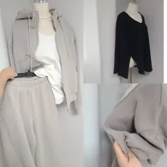 新品のような歯ごたえのある生地 レイヤーTシャツ (起毛加工)