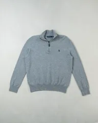 （ XL ） ポロ Ralph Lauren(ラルフローレン) ラムズウール 1 ／ 4 ジップアップ セーター
