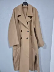 オーバーサイズ ハンドメイド ダブルコート Free!