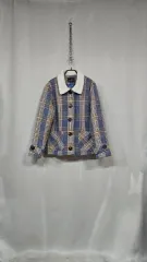 キルティング チェック柄 ジャケット