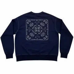 (割引)ヴィンテージ 刺繍 ネイビー スウェット FREEZE PRIME ルカ