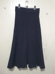 N4684 gstudio G studio ニット ロング スカート プリーツ ラップスタイル?