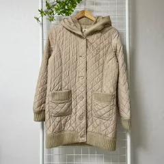 ラコステ レディース キルティング ジャケット ベージュ WK-0150