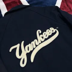 実寸2XL STARTER ニューヨーク・ヤンキース ウール ジャケット/ネイビー