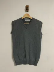 100 90s Columbia コットン ニット ベスト / PTB2