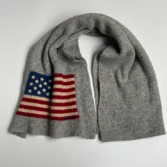 POLO Ralph Lauren（ポロ） 星条旗 ラムウール ニット マフラー （ P0018 ）