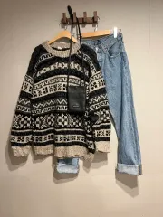 ウール 100 %ノルディックセーター