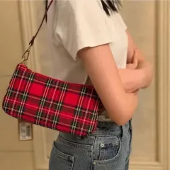 タータン チェック バッグ