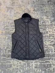 ポロ Ralph Lauren(ラルフローレン) アメカジ キルティング ベスト 軽量 黒 S