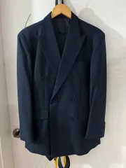 メンズ ネイビー スーツ セットアップ