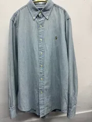 ポロデニムシャツ M