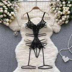 新品/即日発送 ブラック セクシー コスプレコスチューム スリップ下着