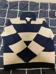 アーバンタイプ ストライプ ニット 襟付き 3 サイズ