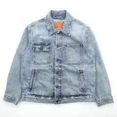 Levi's ヴィンテージ加工 デニム トラッカージャケット Gジャン M インディゴ ライトブルー STOCK TRUCKER JACKET A2662