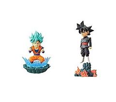 [중고-매우 좋다] 드래곤 볼 슈퍼 World Collectable Diorama vol.1 2종 세트 손오공 고쿠우 블랙 오공 블랙
