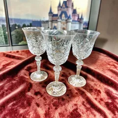 BOHEMIA Crystal ボヘミアクリスタル チェコ製 ワイングラス 3客セット 食器 クリスタルガラス ハンドカット 切子 レース 500pk 伝統工芸 高級 ブランドグラス スロバキア ペアグラス