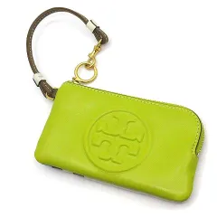 トリーバーチ TORY BURCH ペリーボンベ リストレット コインケース カードケース レザー イエロー マルチカラー
