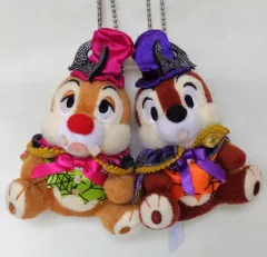 【中古】ぬいぐるみ チップ＆デール(ハッピーホーンテッド・パレード) ぬいぐるみバッジセット 「ディズニー・ハロウィーン2007」 東京ディズニーランド限定