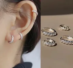 キラキラリング　フープピアス　10mm