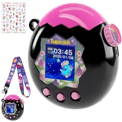 【新登場】 Tamagotchi Paradise ケース カバー 通信に対応 たまごっちパラダイス 保護ケース 可愛いストラップ/ステッカー/専用PET保護フィルム3枚付き ツートンカラー PC素材 CASE 専用PETフィルム 実機検証済 4dfa9086