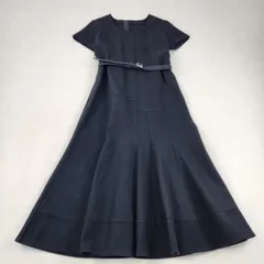 tricot COMME des GARCONS  ワンピース スーパーロング丈　ベルト付き　フレア　Aライン　黒　M