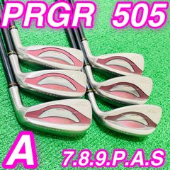 PRGR 505アイアン レディース 6本セット 純正シャフト（A）／プロギア