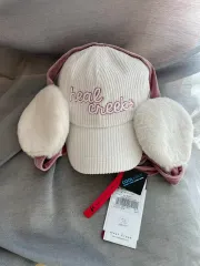 新品 ヒルクリーク 耳あて リボン 帽子