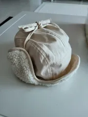 ボア裏地 耳あて 帽子