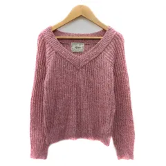 リリーブラウン Lily Brown ニット セーター 長袖 F 赤 レッド /YK35