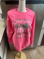 ピンク 裏起毛パーカー