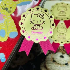 2010 サンリオショップハートキティゴールドステッカー