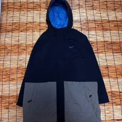 90s NIKE オールドスクール ブルー スウッシュ アウター XL