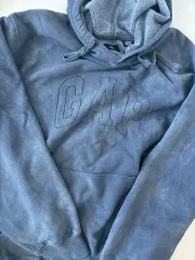 ギャップ 裏起毛パーカー Tシャツ - ブルー M