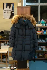 レディース CROCODILE クロコダイル レディ ネイビー ガチョウファーダウン 100サイズ