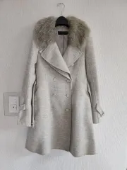 (ㅎ) SISLEY ハンドメイド ウールコート 55