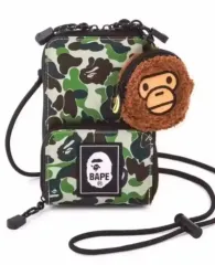 韓国国内発送 A BATHING APE アベイシングエイプ 旅行 財布 兼 バッグ + コインケース