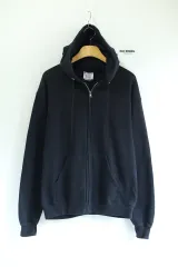 Champion(チャンピオン) 黒 フード付き ジップアップパーカー M サイズ
