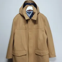 トミーヒルフィガー TOMMY HILFIGER ウール フード ロングコート XL