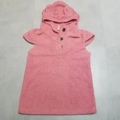 ベビー服 離乳する トゥイーン 防寒 ファー ベスト (ピンク) ロングTシャツ ジャケット 普通郵便